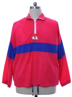 1980's Mens Totally 80s Pullover Windbreaker Jacket