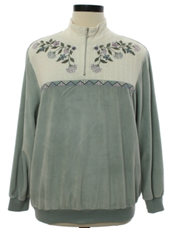 1990's Womens Velour Sweatshirt