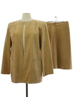 1970's Womens I. Magnin UltraSuede Skirt Suit