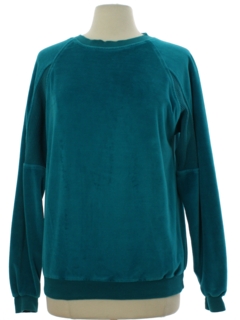 1980's Womens Velour Sweatshirt