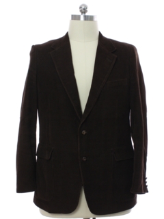 1990's Mens Brown Corduory Blazer Sport Coat Jacket