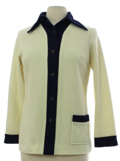 1960's Womens Knit Leisure Shirt Jacket