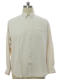 1990's Mens Tommy Bahama Silk Wool Blend Sport Shirt