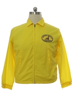 1980's Mens Cap n Jac Roadrunner Trailers Windbreaker Style Work Jacket