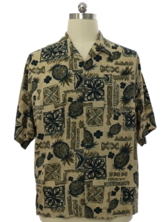 1990's Mens Linguineara Bob Rayon Hawaiian Shirt