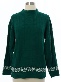 1980's Womens Snowflake Sweater