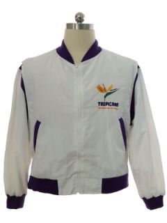 1980's Mens Tropicana Casino Windbreaker Zip Jacket