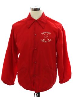 1990's Mens Duckster Thunderbird Country Club Golf Windbreaker Snap Front Jacket