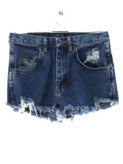 1990's Womens Grunge Denim Cut Off Jeans Shorts