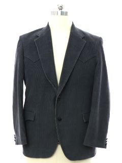 1990's Mens Circle S Corduroy Western Blazer Sport Coat Jacket