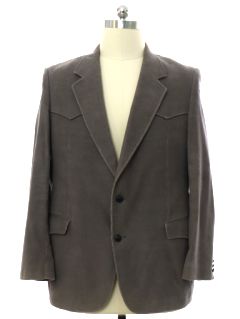 1980's Mens Miller Stockman Corduroy Western Blazer Sport Coat Jacket
