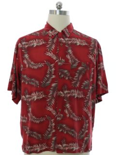 1990's Mens Silk Banana Cabana Hawaiian Shirt