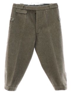 1980's Mens Wool English Jodhpur Style Knickers Pants