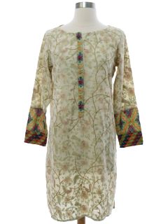 1990's Womens Salwar Kameez Style Overdress