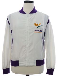 1980's Womens Tropicana Las Vegas Casino Windbreaker Style Track Jacket