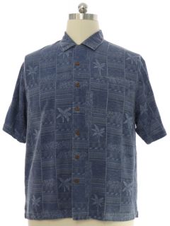 1990's Mens Heavy Silk Brocade Jamaica Jaxx Hawaiian Shirt