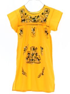 1980's Womens/Childs Huipil Style Dress