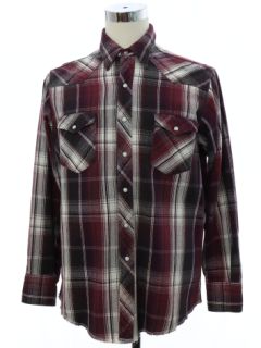 1990's Mens Wrangler Flannel Western Shirt