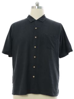 1990's Mens Silk Brocade Hawaiian Shirt