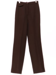 1980's Womens Dark Brown Knit Pants