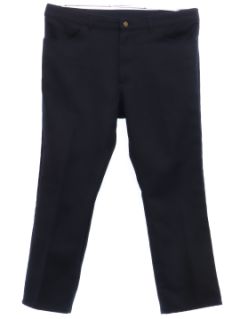 1980's Mens Dark Blue Lee Jeans-cut Pants