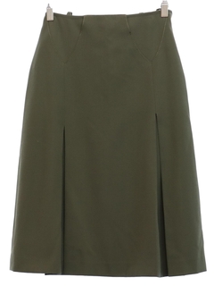 1960's Womens Wool Twill Secretary Skirt