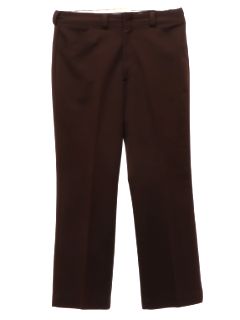 1970's Mens Dark Brown Leisure Pants