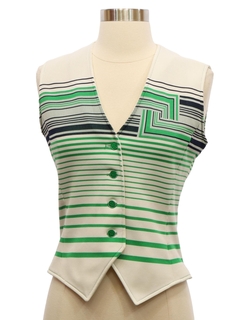 1960's Womens Knit Vest Style Shirt