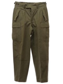 1940's Mens Wool Military Pants