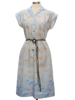 1970's Womens Knit A-Line Dress