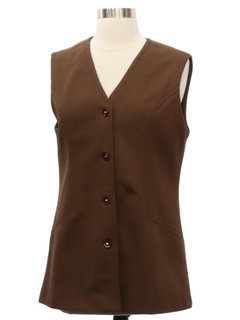 1960's Womens Knit Vest Style Tunic Shirt
