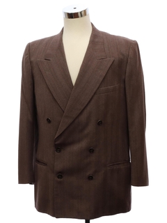 1940's Mens Double Breasted Swing Style Blazer Sport Coat Jacket