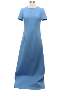 1960's Womens Knit Maxi Dress