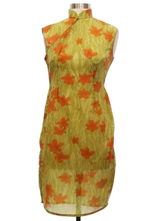 1960's Womens Mod Choengsam Dress