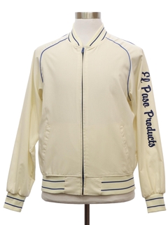 1980's Mens El Paso Products Velva Sheen Baseball Jacket