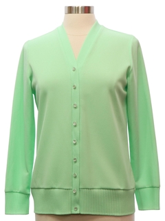 1970's Womens Knit Cardigan Shirt