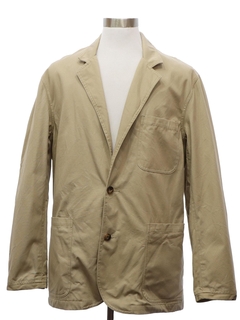 1990's Mens Cotton Canvas Casual Blazer Style Jacket