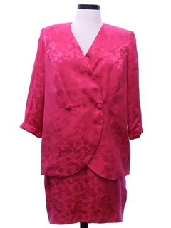 1980's Womens Totally 80s Silk Suit