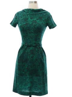 1960's Womens Mod Wool Knit Dress