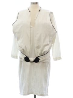 1990's Womens Silk A-Line Dress & Jacket