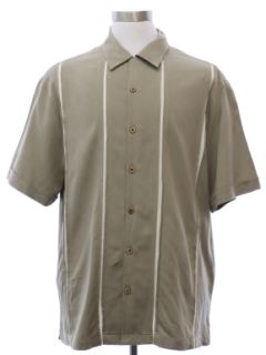 1990's Mens Silk Club Style Sport Shirt