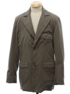 1970's Mens Western Blazer Sport Coat Jacket