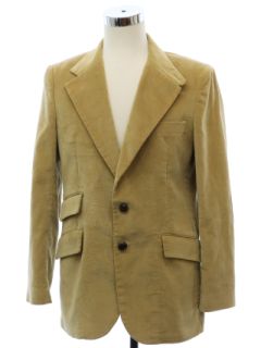 1970's Mens Brushed Cotton Blazer Sport Coat Jacket