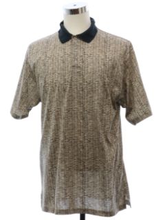 1990's Mens Print Knit Shirt