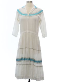 1950's Womens Fab Fifties Southwestern Dress