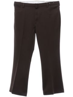 1970's Mens Brown Leisure Style Disco Pants