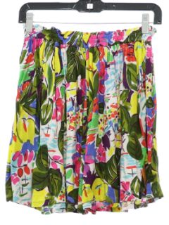 1990's Womens Wicked 90s Rayon Skort Shorts