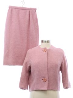 1960's Womens Wool Tweed Suit