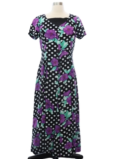 1980's Womens Totally 80s Maxi Dress
