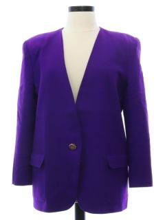 1980's Womens Totally 80s Wool Jacket